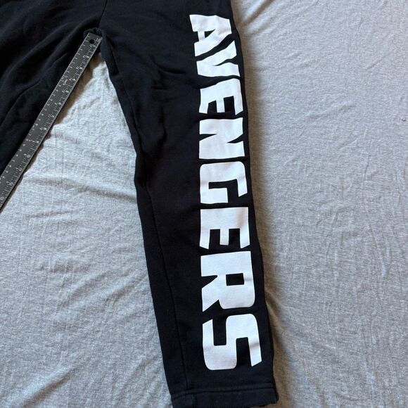 Sz Medium Our Universe Black Marvel Avengers Snap Button Sweatpants - Picture 3 of 12